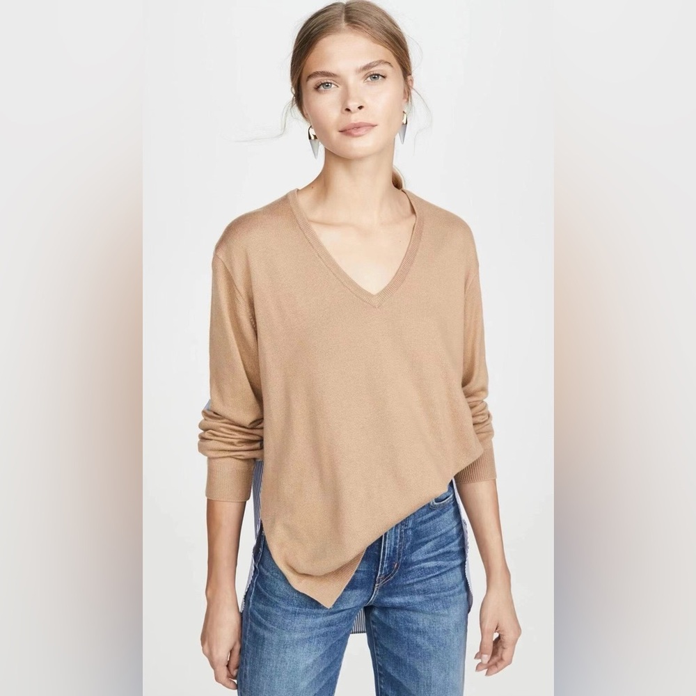 NWT Tibi Merino Wool Sweater Combo Pullover Sweater